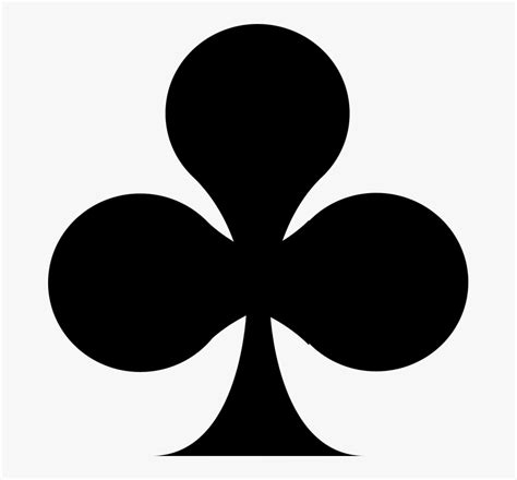 club poker card symbols